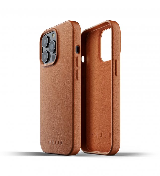 Mujjo Full Leather - skórzane etui do Apple iPhone czarne